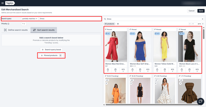 Edit Merchandised Search - Tagalys (1)