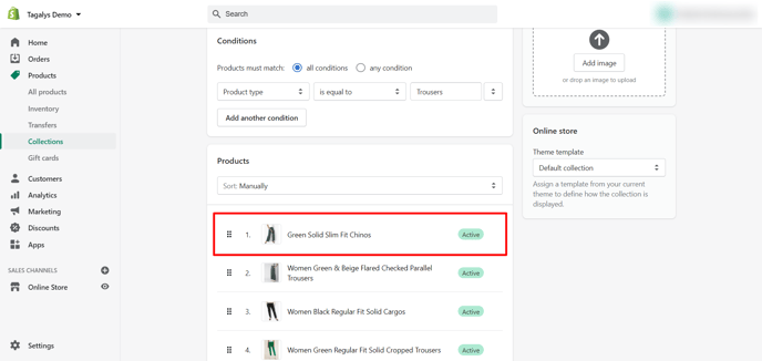 Shopify product image