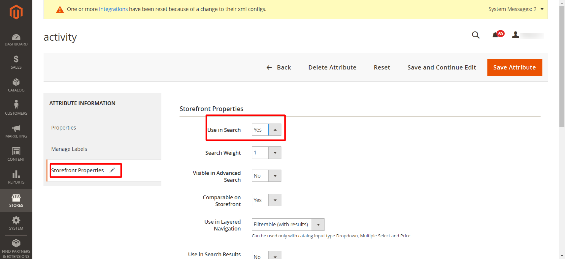 Magento Attributes in Tagalys to define attribute importance