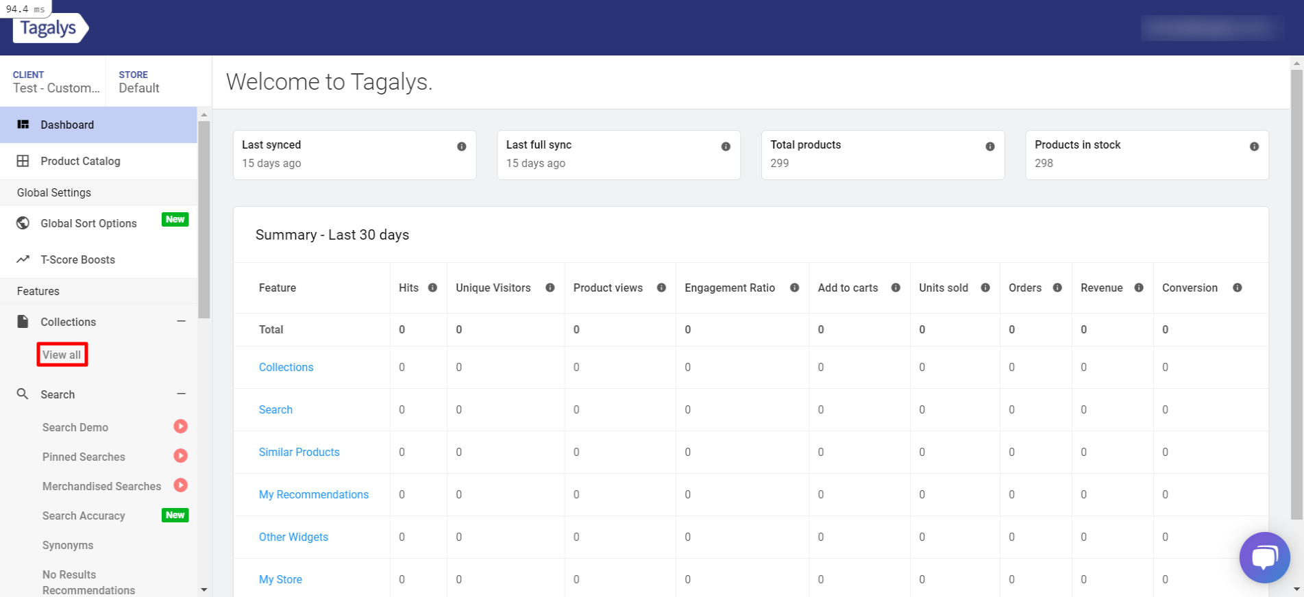 Enable a Shopify Collection for Merchandising in Tagalys. 